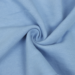 Ткань Футер 3-х нитка, Петля, цвет Светло-Голубой (на отрез)  в Новокузнецке