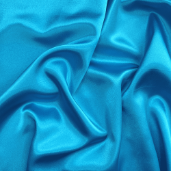 *Ткань Атлас-сатин, цвет Голубой (на отрез)  в Новокузнецке