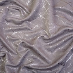 Ткань Блэкаут для штор светозатемняющая 75% &quot;Ледовое тиснение цвет Серый&quot; (на отрез)  в Новокузнецке