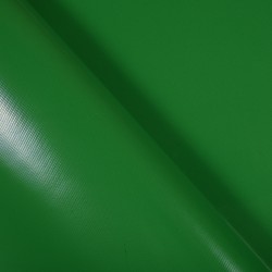 Ткань ПВХ 450 гр/м2, Зелёный (Ширина 160см), на отрез  в Новокузнецке