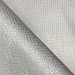 Ткань Оксфорд 300D PU Рип-Стоп СОТЫ, цвет Светло-Серый (на отрез)  в Новокузнецке