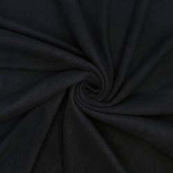 Флис Односторонний 130 гр/м2, цвет Черный (на отрез)  в Новокузнецке