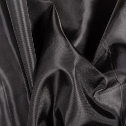 Ткань подкладочная Таффета 190Т, цвет Черный (на отрез)  в Новокузнецке