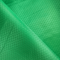 Ткань Оксфорд 300D PU Рип-Стоп СОТЫ, цвет Зелёный (на отрез)  в Новокузнецке