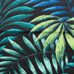 Интерьерная ткань Дак (DUCK), принт &quot;Тропические листья&quot; (на отрез)  в Новокузнецке