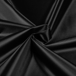 *Ткань Оксфорд 210D PU, цвет Черный (на отрез)  в Новокузнецке