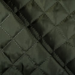 Стеганая подкладочная ткань с синтепоном (100гр/м2), цвет Хаки (на отрез)  в Новокузнецке