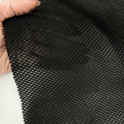 Сетка 3D трехслойная Air mesh 165 гр/м2, цвет Черный (на отрез)  в Новокузнецке